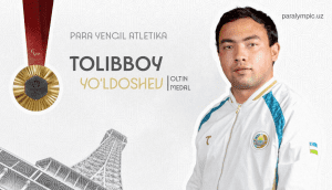 Tolibboy Yo‘ldoshev Paralimpiya oltin medalni qo‘lga kiritdi