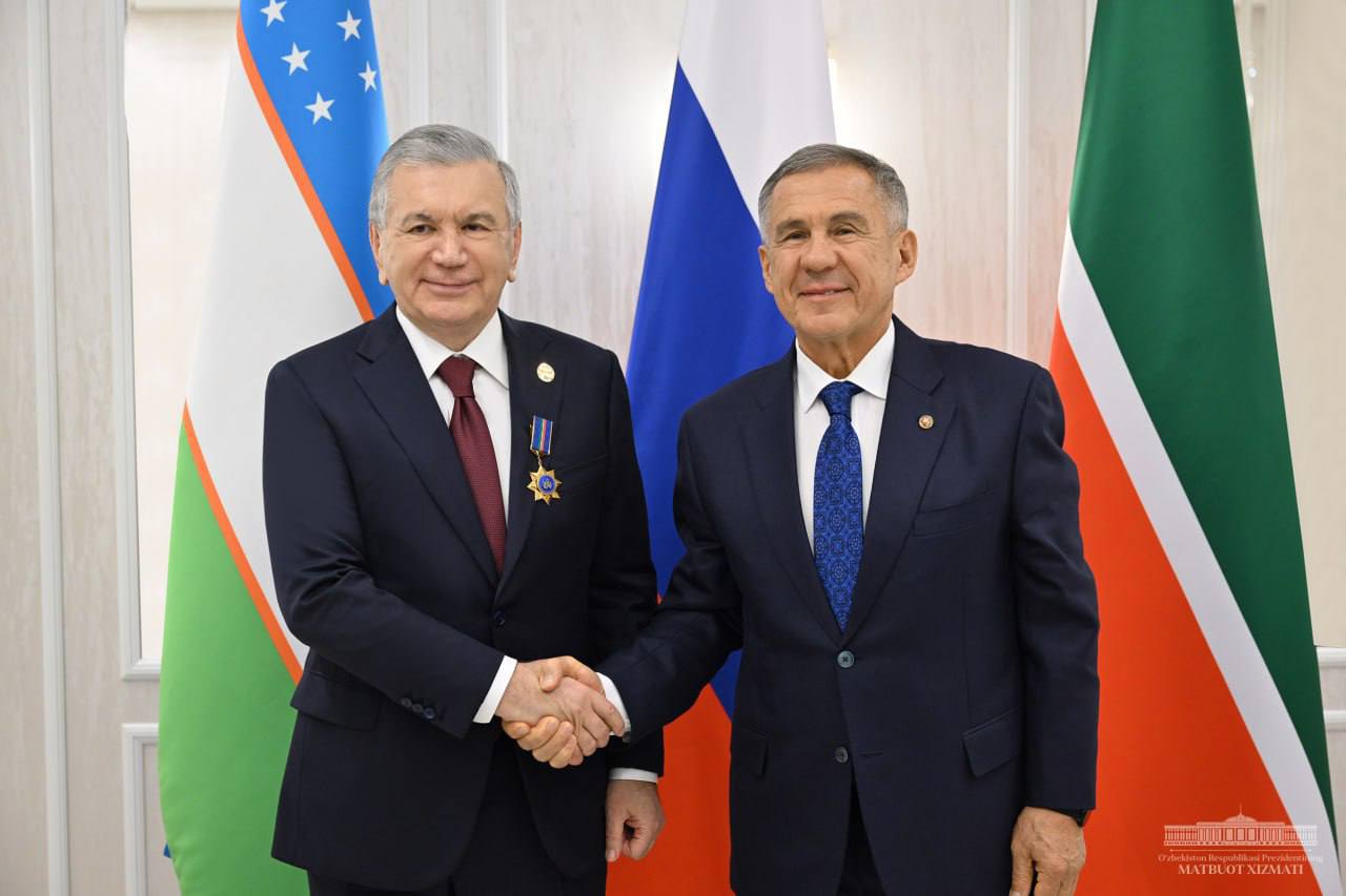 Mirziyoyev Tataristonning “Do‘stlik” ordeni bilan taqdirlandi