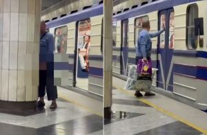 Toshkentda erkak metro stansiyasida hojatini chiqardi