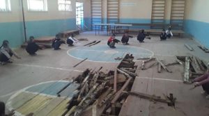 В одной из школ Кашкадарьи все же отремонтировали спортзал