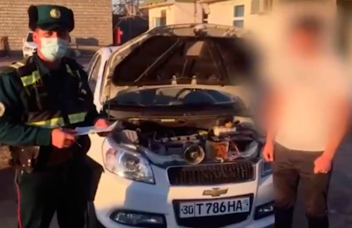 В Самарканде водитель Nexia нарушал покой жителей громкой сиреной — видео