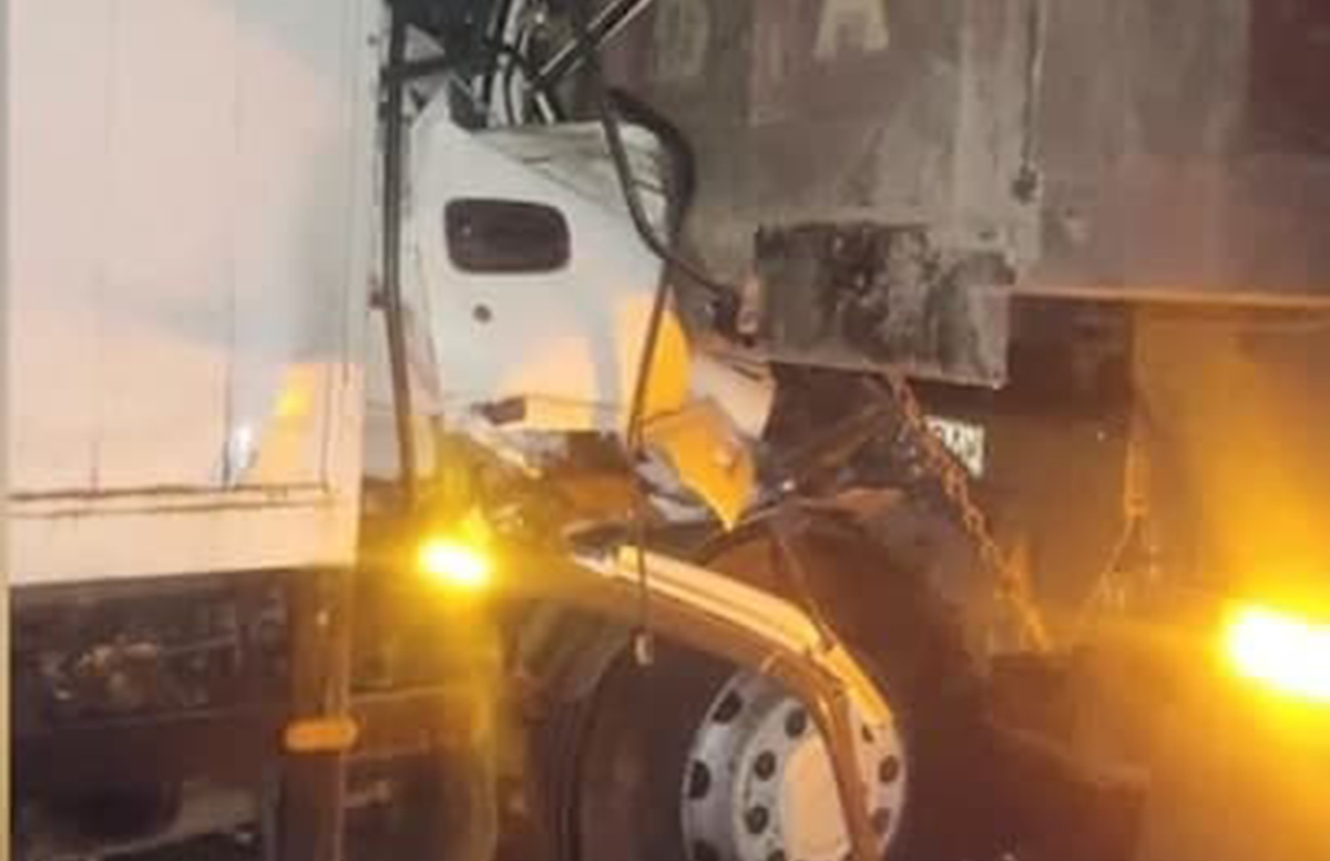 На перевале Камчик произошло ДТП с участием грузовиков — видео