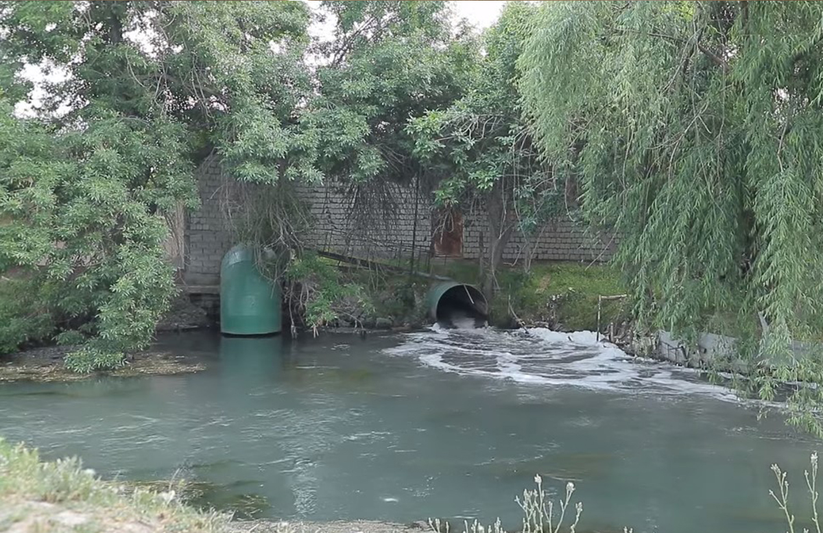 Во многих городах Узбекистана в реки и каналы сбрасываются неочищенные сточные воды