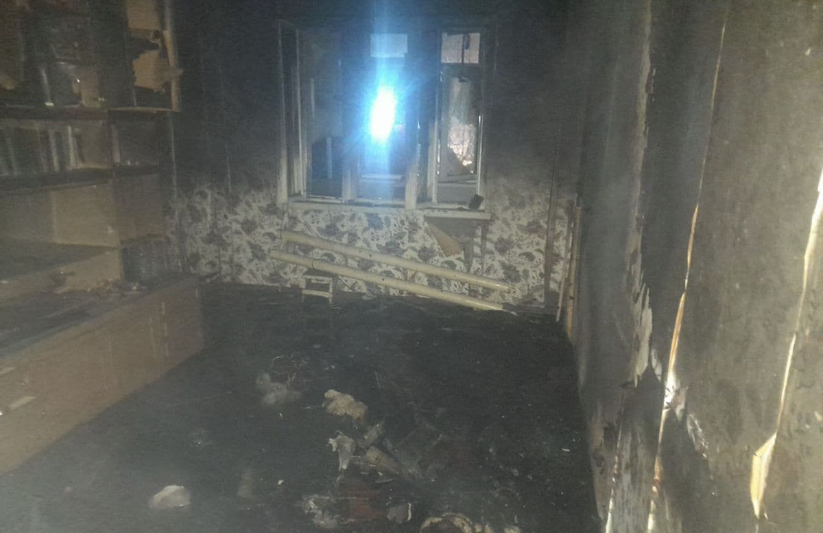 В Наманганской области загорелся один из домов