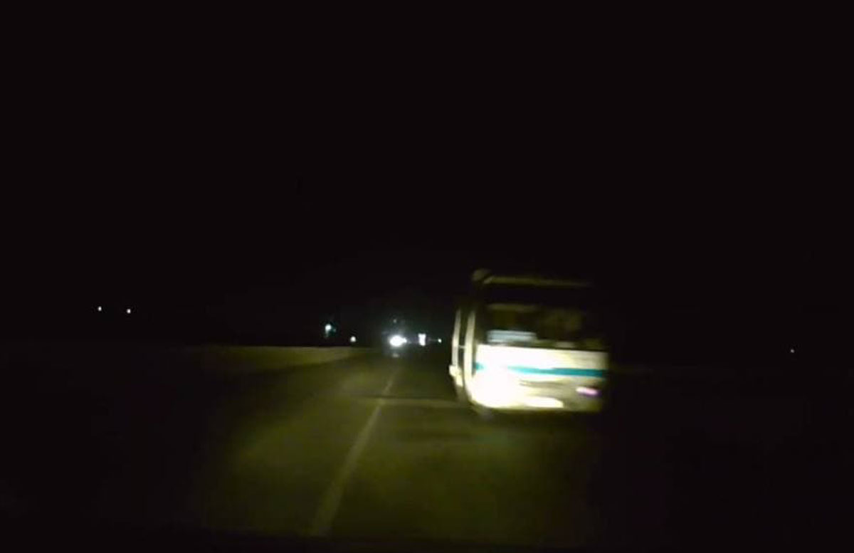 В Узбекистане пассажирский автобус прокатился по «встречке»