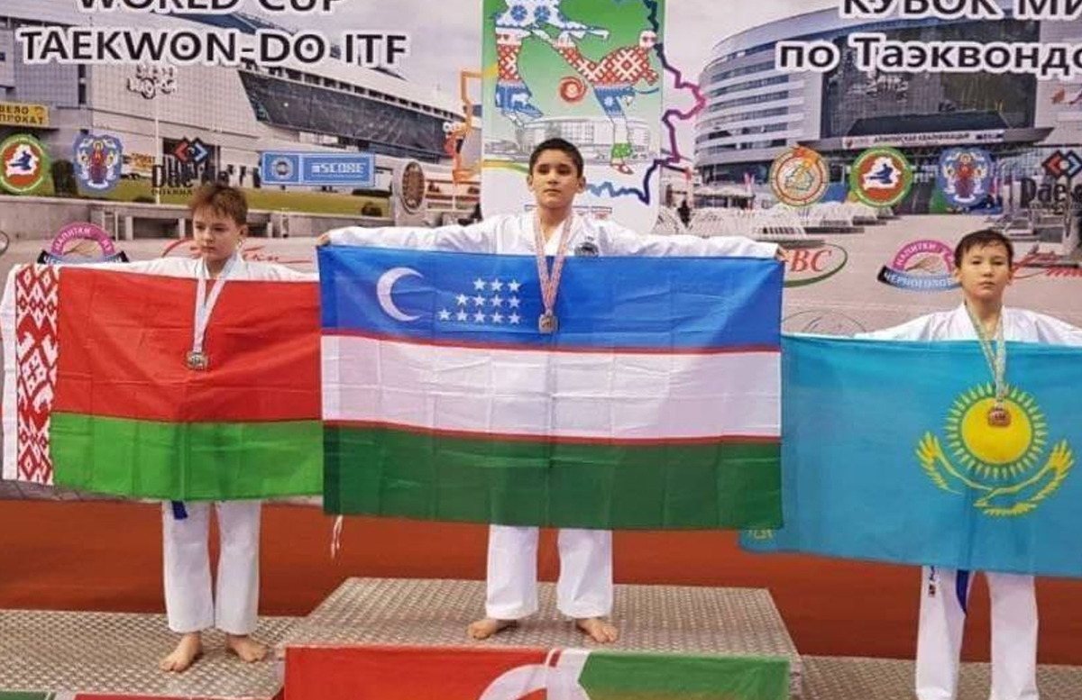 Тхэквондисты Узбекистана заняли третье место на Чемпионате и Кубке мира в Минске