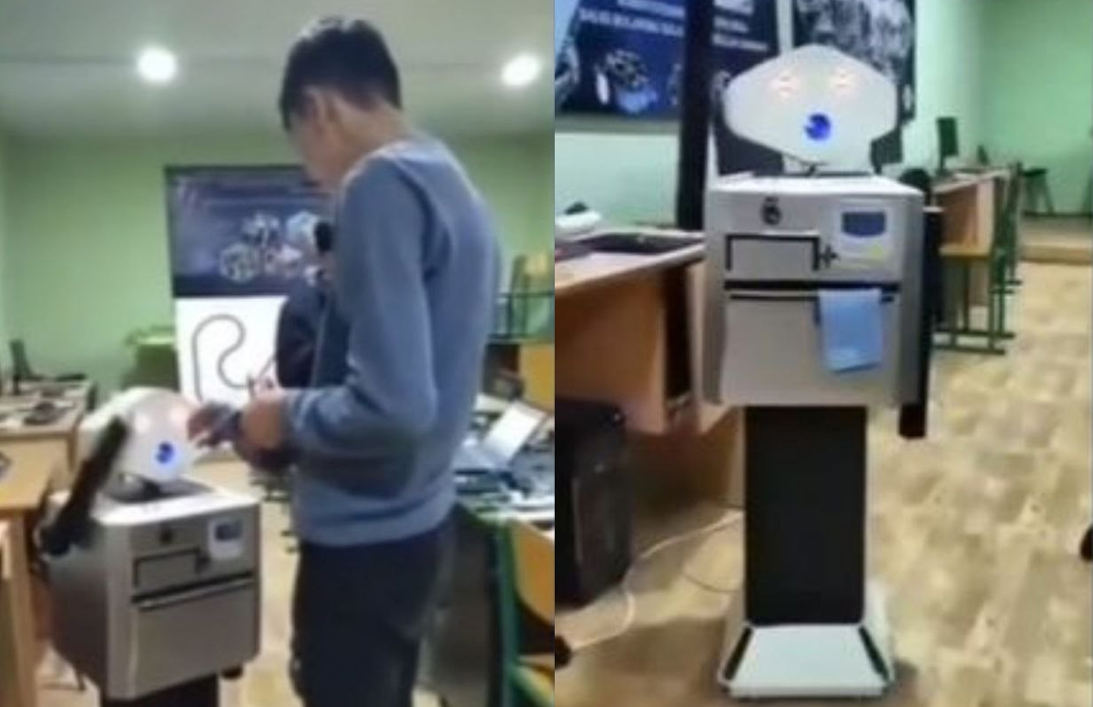 В Ташобласти ученик школы создал узбекоговорящего робота