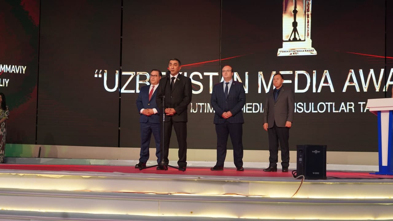 В киноконцерне «Узбекфильм» состоялась церемония награждения Uzbekistan Media Award 2021