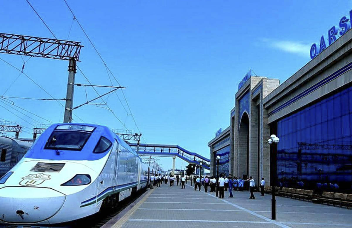 С 8 июля расширят маршрут Ташкент-Карши электропоезда Afrosiyob