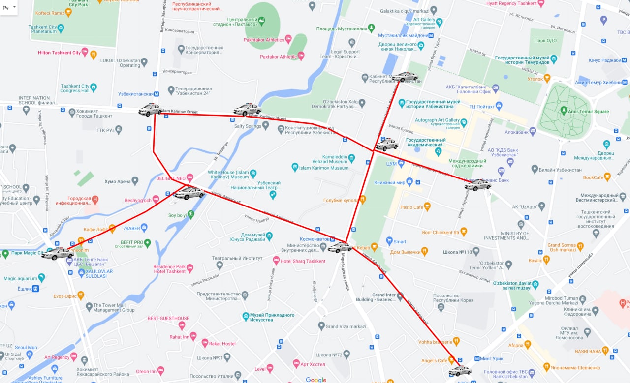 Карта ташкента по районам 2022