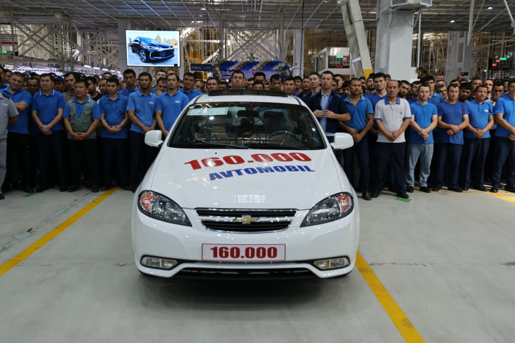 UzAuto Motors выпустила 160 тысяч автомобилей за первое полугодие