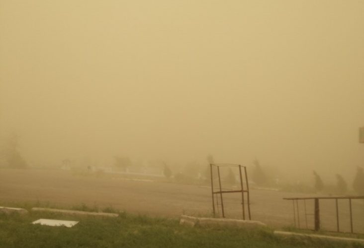 В Кашкадарье наблюдается пыльная буря