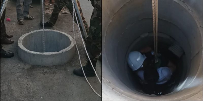 В Самарканде из 12-метровой канализационной трубы вызволили подростка