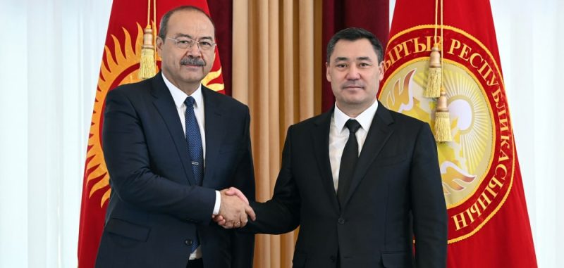 Жапаров обсудил с Ариповым демаркацию узбекско-кыргызской границы
