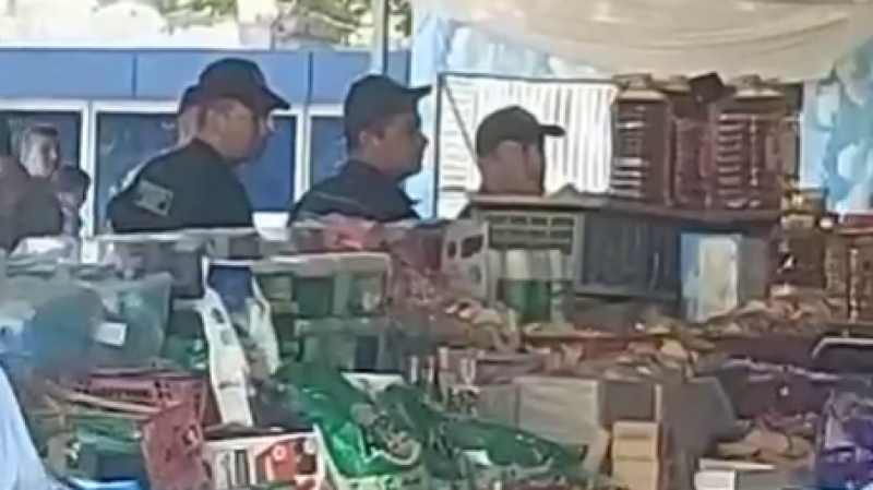 В Сурхандарье сотрудники Нацгвардии устроили перепалку на базаре