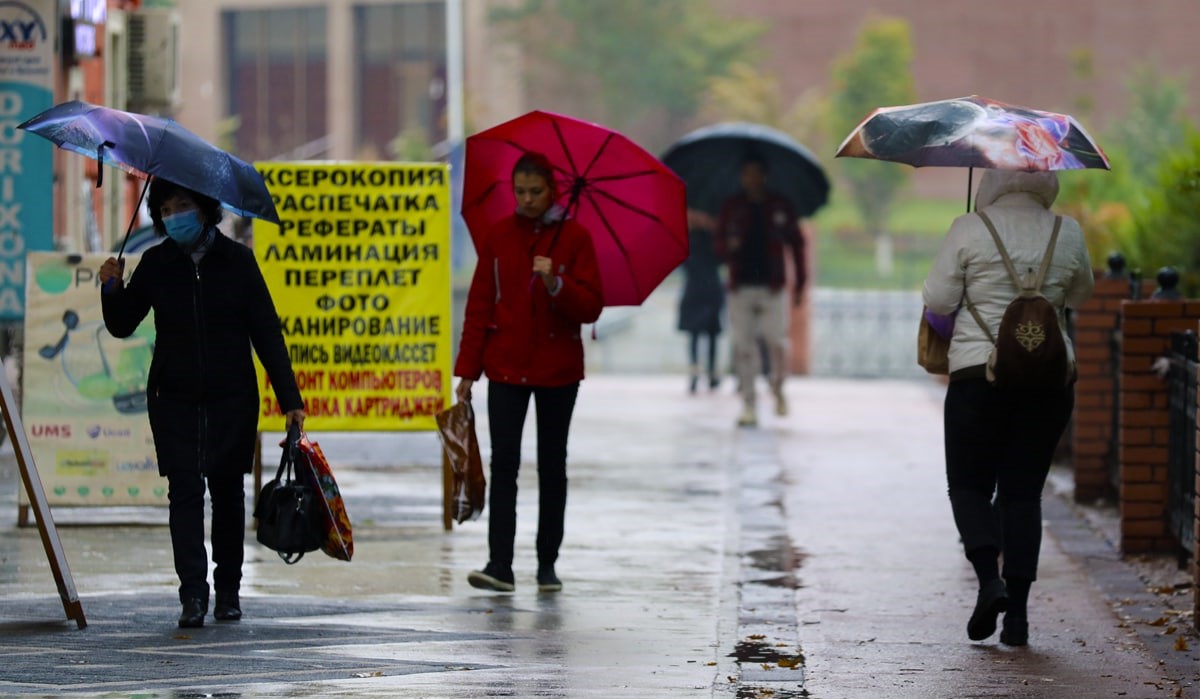 По Узбекистану всю неделю будет дождь и ветер