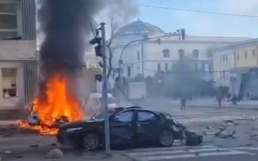 Киев в огне: Россия нанесла ракетный удар по украинским городам