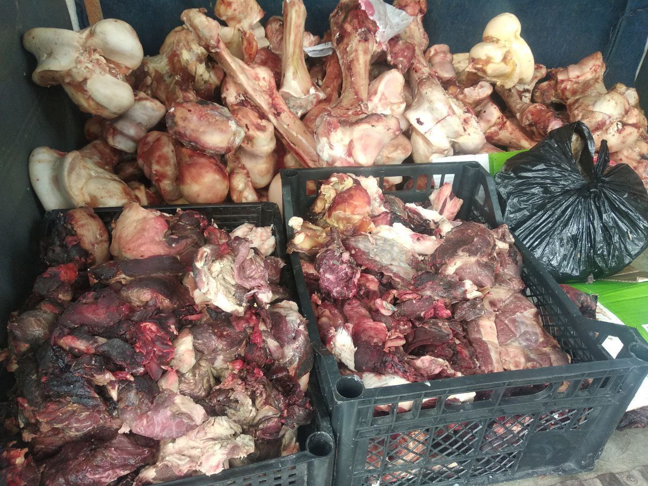 В Ташкент хотели завезти сотни килограммов неизвестного мяса