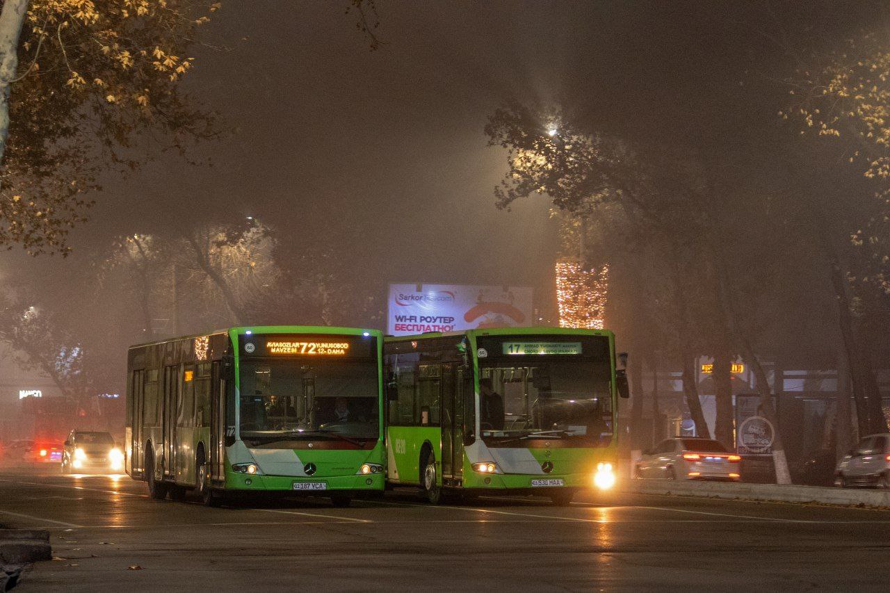В праздники ташкентцы смогут ездить на автобусах до полуночи