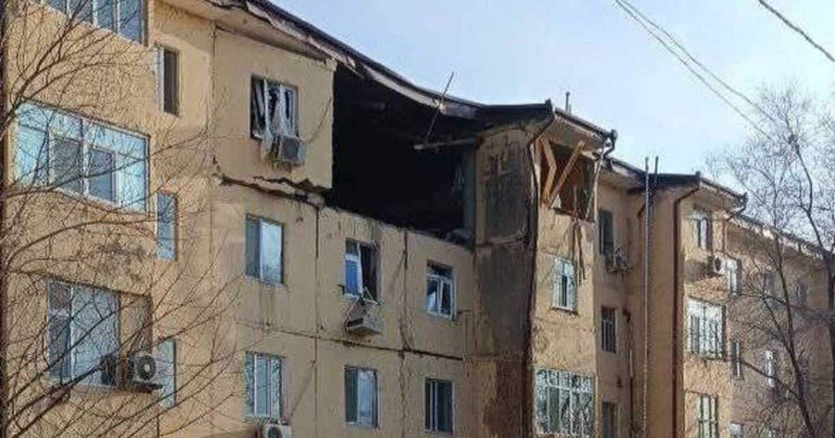 В Нукусе взорвалась четырехэтажка