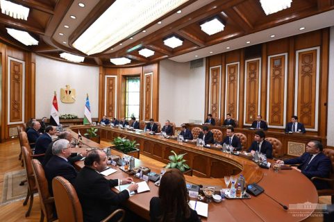 Президенты Узбекистана и Египта наметили направления сотрудничества