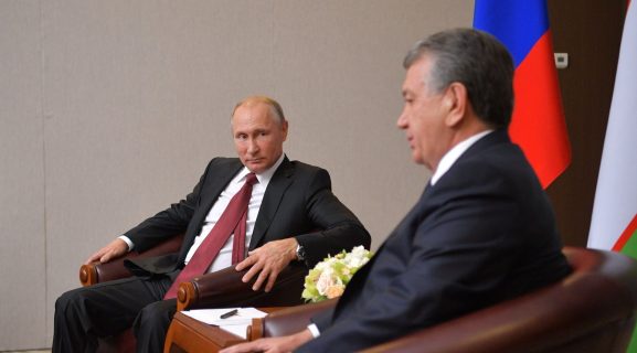 Мирзиёев и Путин обговорили стратегическое партнёрство