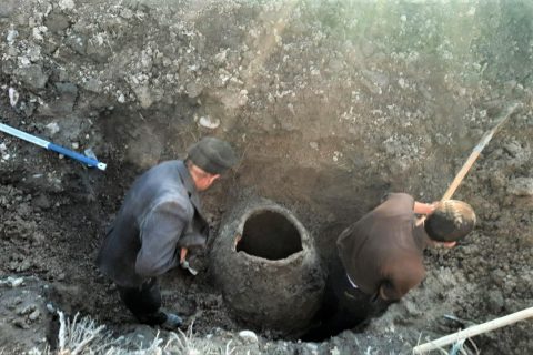 Житель Сырдарьи наткнулся на древний артефакт, копая землю