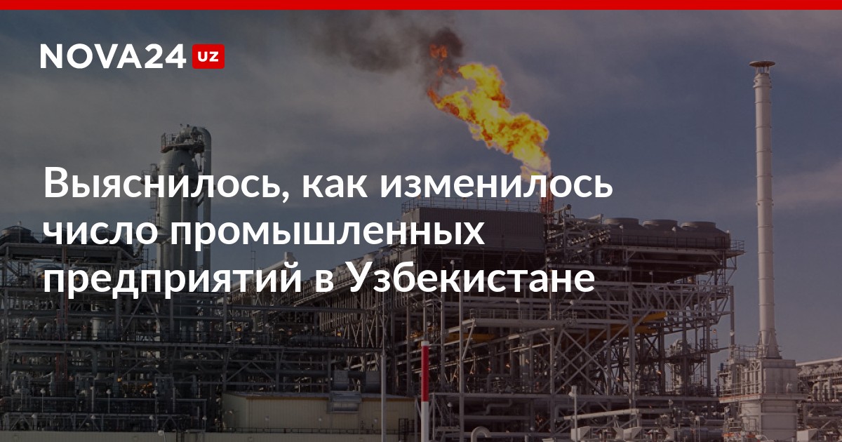 Выяснилось, как изменилось число промышленных предприятий в Узбекистане ...