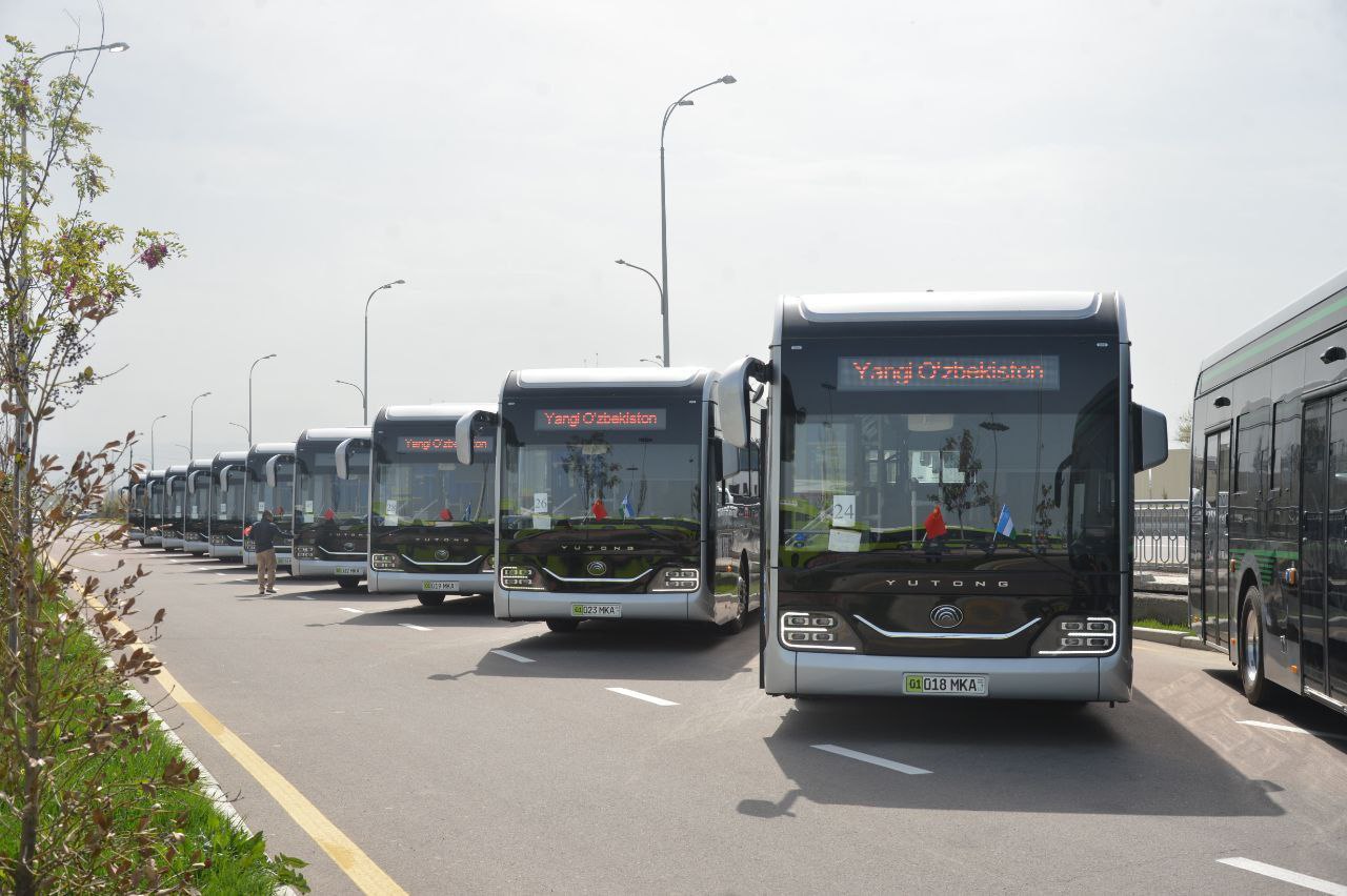 В Ташкенте простаивают электробусы из-за нехватки зарядных станций