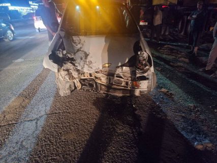 В Ташкенте произошло ночное ДТП с участием трех машин — видео 