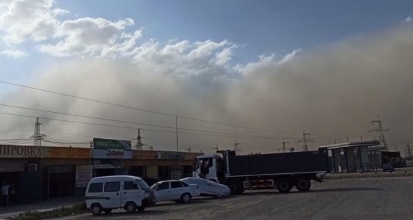 Пыльная буря добралась до Ташкента — видео