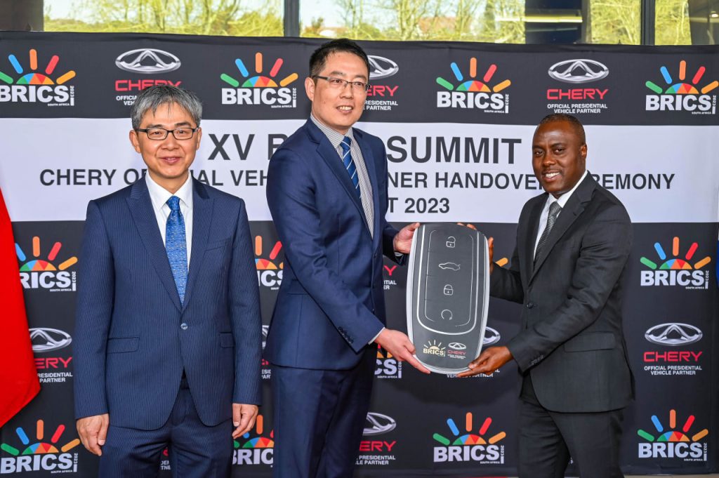 Tiggo 8 Pro Max использовался в качестве официального президентского автомобиля в BRICS 2023 в ЮАР