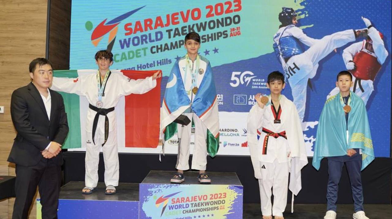 Юный тхэквондист Узбекистана стал чемпионом мира