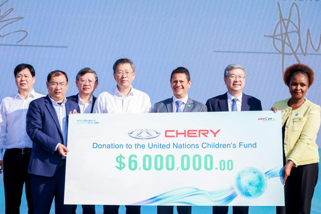 Chery подписала соглашение с UNICEF и IUCN и провела благотворительный велопробег в Китае