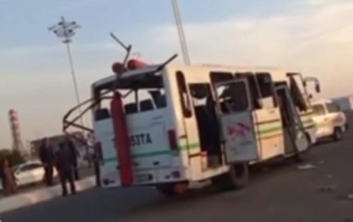 В Кашкадарье в автобусе на ходу взорвался газовый баллон — видео