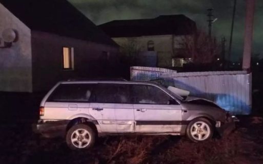 В Казахстане два пьяных узбекистанца попали в ДТП на угнанной машине