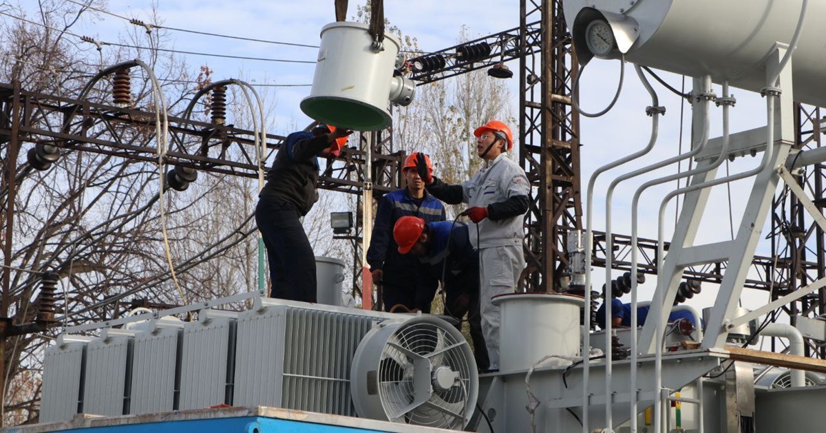 Подстанцию «Сагбан» починили: Алмазарскому району вернули свет