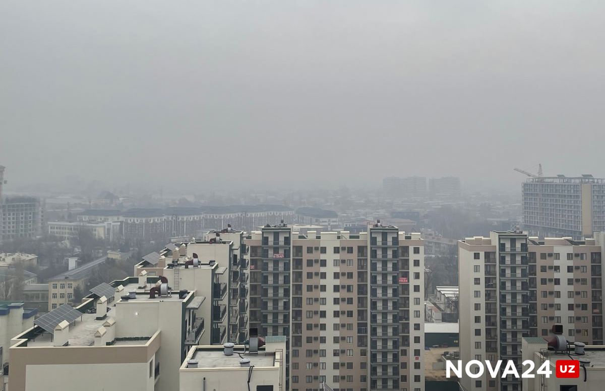 Загрязнение воздуха в Ташкенте снова превысило норму больше десяти раз