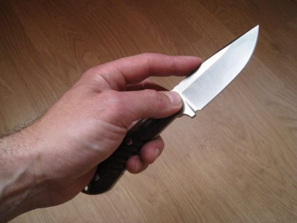 Мужчина приставил нож и угрожал перерезать горло сыну в отместку жене