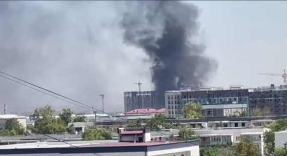 В Ташкенте произошел очередной пожар — видео