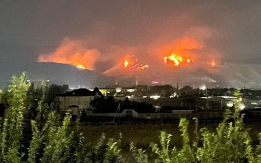 В одном из лесов Ташобласти произошел крупный пожар — видео