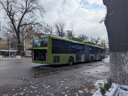 В Ташкенте с приходом зимы начали ломаться автобусы