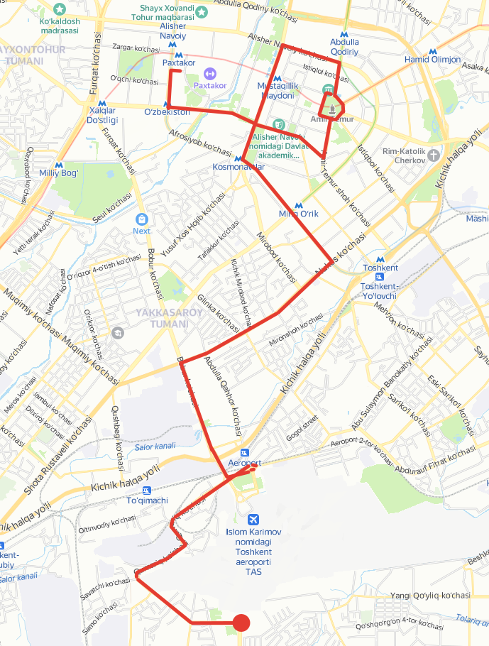 В столице по случаю встречи сборной Узбекистана из Токио перекроют ряд дорог — карта