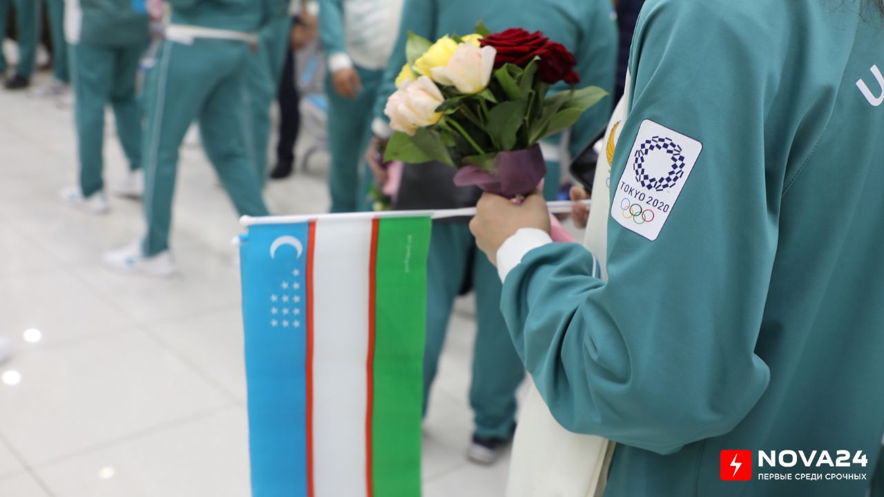 Как встретили олимпийцев в Ташкенте и что им подарили – фоторепортаж