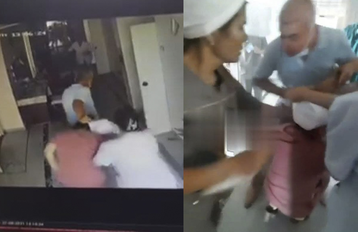 Мужчина, таскавший за волосы медсестру, оказался бывшим сотрудником ОВД