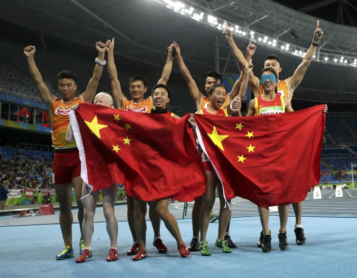 Рио новости дня сегодня москва. Сборная КНР. Паралимпийские игры Китай. Рио-де-Жанейро сборная по футболу паралимпийцы.