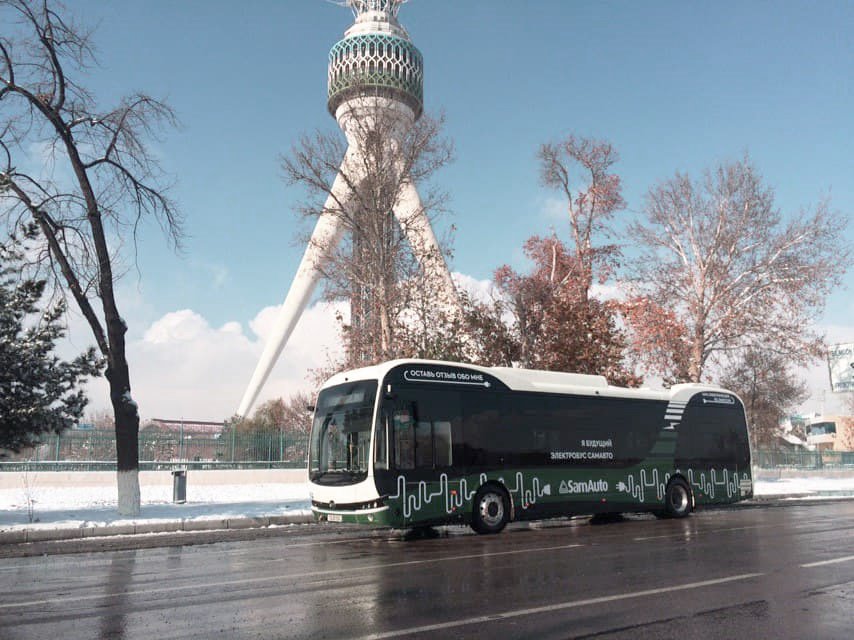 Названа дата появления электробусов на дорогах Узбекистана