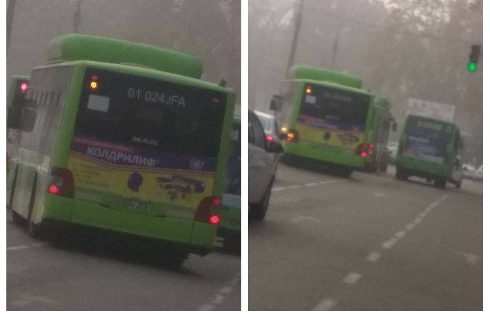 В Ташкенте водители автобусов устроили очередную гонку и были наказаны