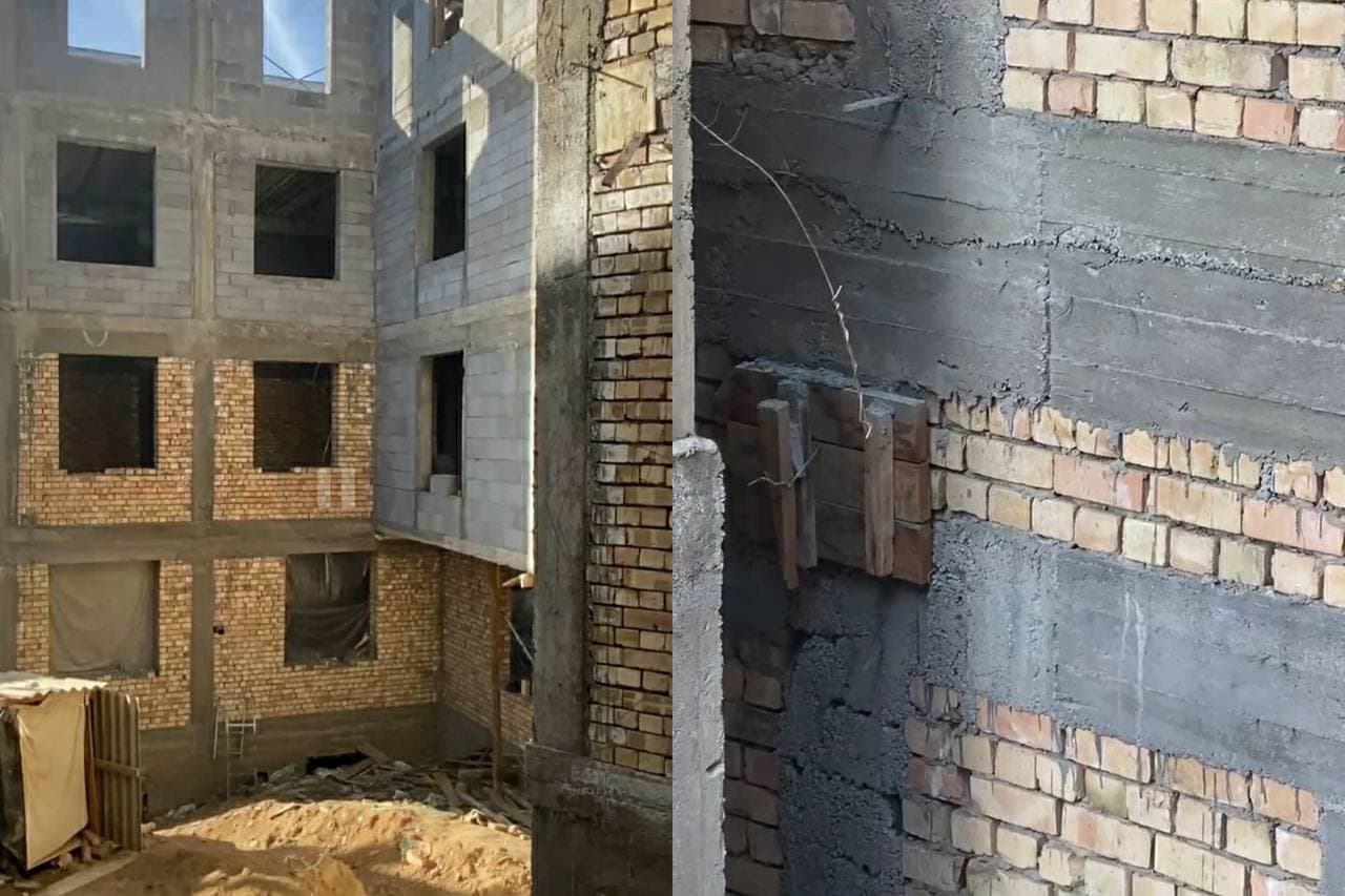 В Ташкенте остановили строительство многоэтажного дома из-за выявленных нарушений