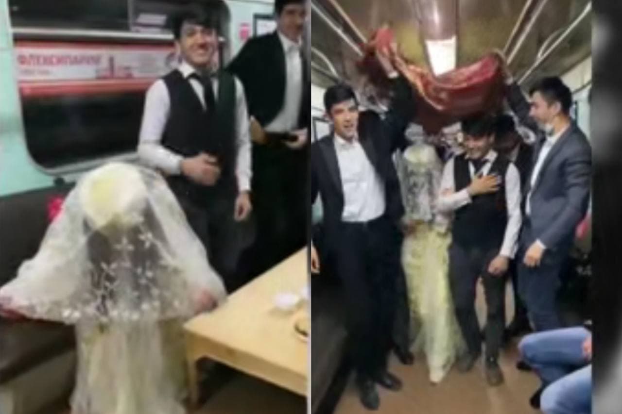 Устроивших свадьбу в ташкентском метро тиктокеров наказали по трем статьям